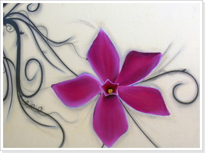 "Bl&uuml;ten-mehr" Wandgestaltung (Teil 05)