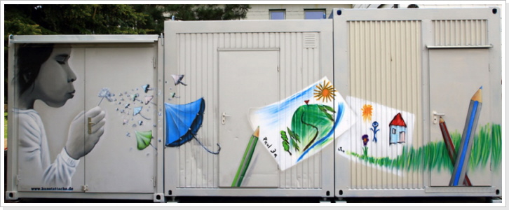 "Kindertr&auml;ume" Wandgestaltung / Container