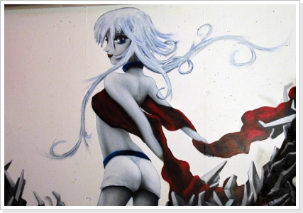 "sexy Manga" Wandgestaltung