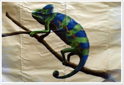 "Cham&auml;leon" Gestaltung Plane