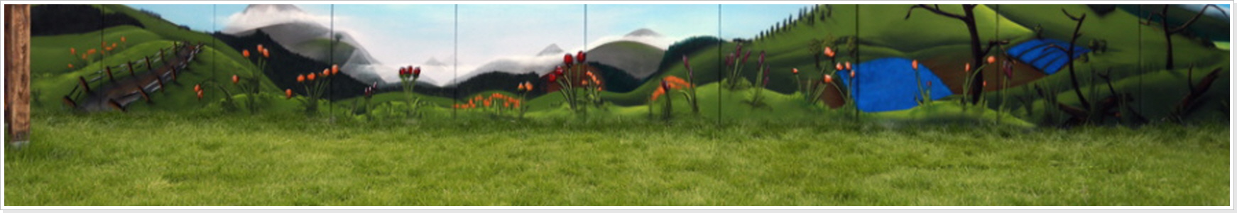 "Th&uuml;hringer Landschaft" Wandgestaltung